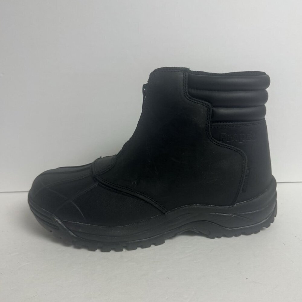 Propet Mens Blizzard Mid Zip Waterproof Boot Black Size 9 EEE